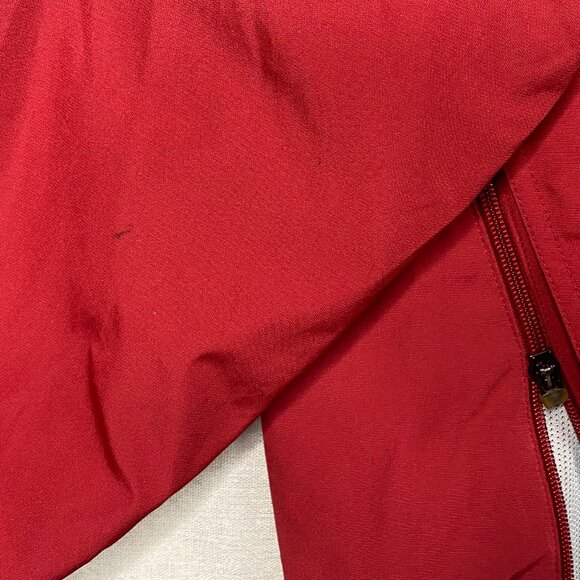 Gap Puffer Jacket Quilted LaSalle Red Belted Small Zip Snap Winter Warmth - Picture 10 of 11